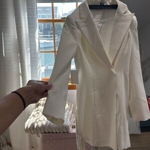 miss circle blazer dress with rhinestones *bridal*